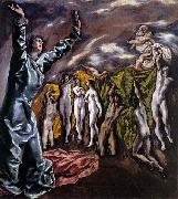 El Greco The Opening of the Fifth Seal oil painting artist